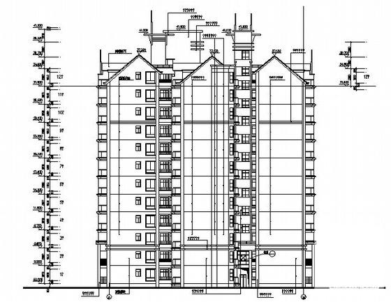 框架结构大院12层建筑施工CAD图纸 - 2