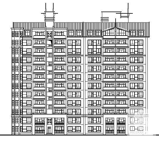 框架结构大院12层建筑施工CAD图纸 - 4