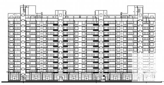 比较简单的13层住宅楼建筑CAD图纸 - 1