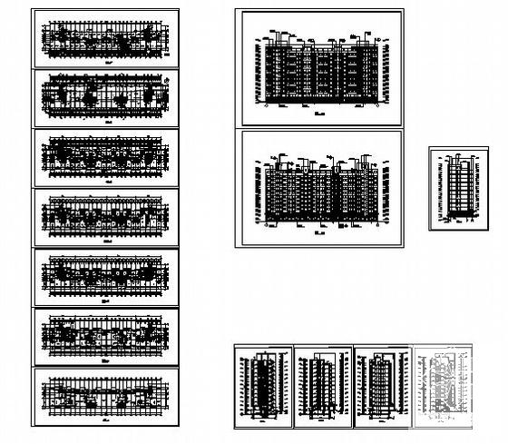 比较简单的13层住宅楼建筑CAD图纸 - 3