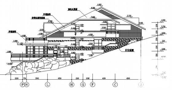 绿城4号套独立山地别墅建筑施工CAD图纸 - 4