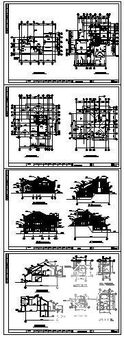 绿城11号套独立山地别墅建筑CAD施工图纸 - 2