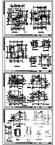 绿城2号套独立山地别墅建筑CAD施工图纸 - 3