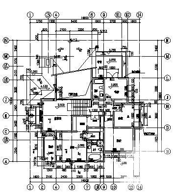 绿城9号套独立山地别墅建筑CAD施工图纸（标注详细） - 3