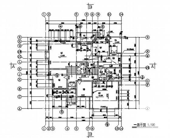 绿城16号套独立山地别墅建筑CAD施工图纸 - 1