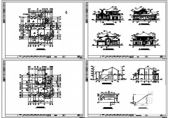 绿城12号套独立山地别墅建筑CAD施工图纸 - 3