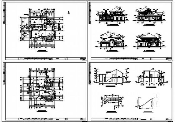 绿城12号套独立山地别墅建筑CAD施工图纸 - 3