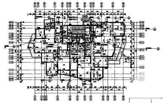 绿城花园小区9、10号商住楼建筑CAD施工图纸 - 3