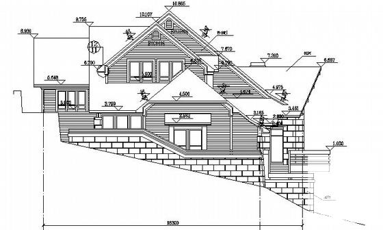 绿城7号套独立山地别墅建筑方案设计CAD施工图纸 - 2