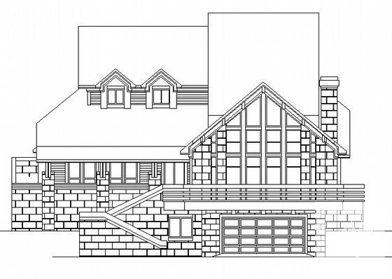 绿城7号套独立山地别墅建筑方案设计CAD施工图纸 - 4