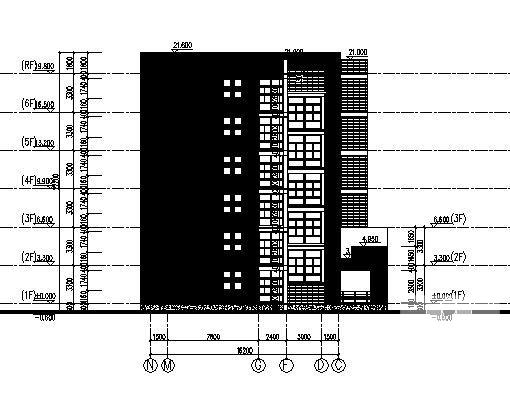 学院女生宿舍建筑结构CAD施工图纸 - 1