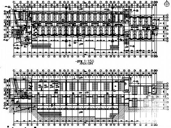 学院女生宿舍建筑结构CAD施工图纸 - 3