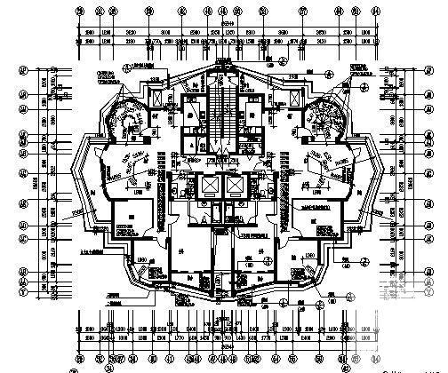 花园小区4、6号住宅楼建筑CAD图纸 - 1