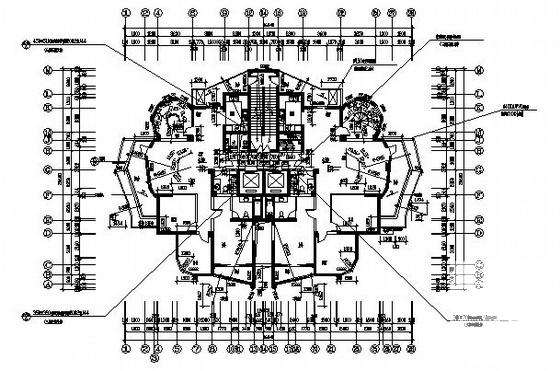 花园小区11号住宅楼建筑CAD施工图纸 - 2