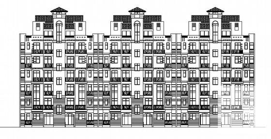 26.15米砖混结构7层商住楼建筑方案设计CAD图纸 - 4