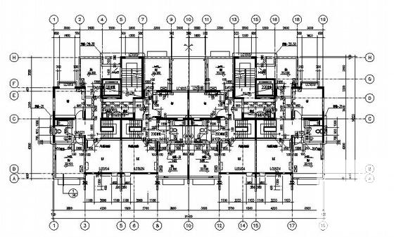 东方城市花园12层B型住宅楼建筑设计CAD施工图纸 - 2