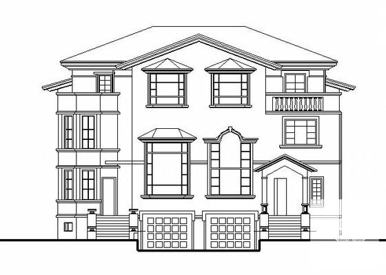 10.7米砖混结构4层别墅建筑设计CAD施工图纸 - 4