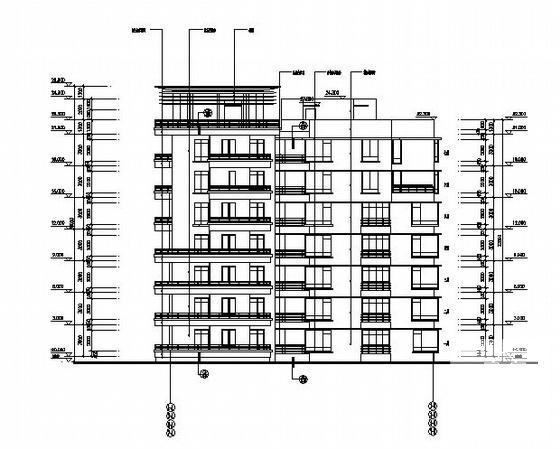 花园住宅楼建筑CAD施工图纸 - 1