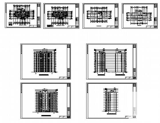 配套商品房建设J地块15、16号楼建筑方案设计CAD图纸 - 1