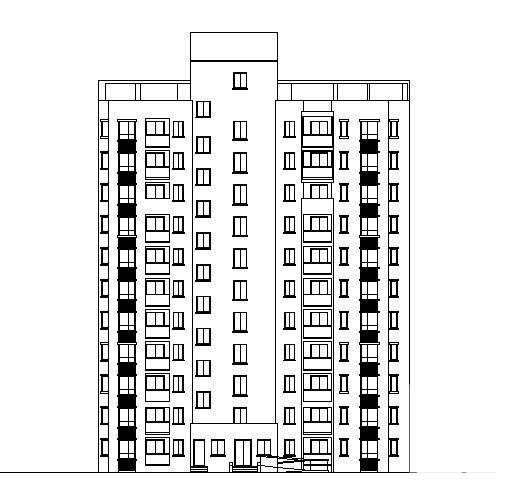 配套商品房建设J地块15、16号楼建筑方案设计CAD图纸 - 2