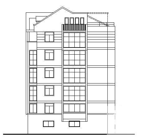 砖混结构小区6层住宅楼建筑施工CAD图纸 - 4