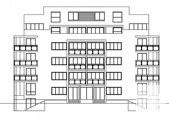 6层联排别墅建筑CAD施工图纸 - 1