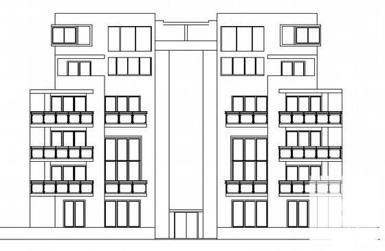 精美6层联排别墅建筑CAD施工图纸 - 3