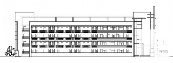 奉贤中学4层教工宿舍建筑扩初CAD施工图纸 - 3