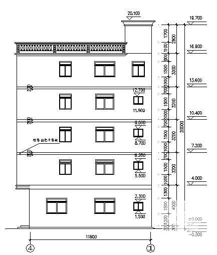 5层私宅建筑设计CAD图纸 - 1