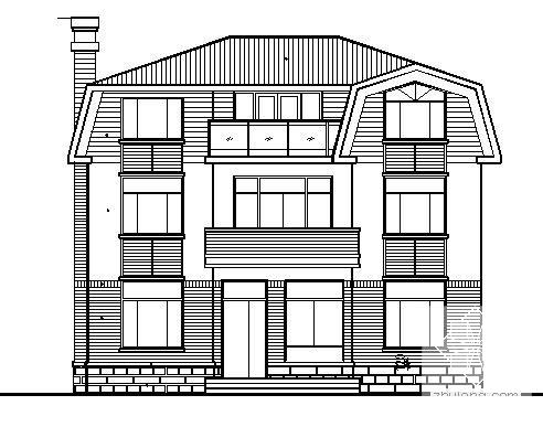 砖混结构独立3层住宅楼建筑CAD施工图纸 - 4