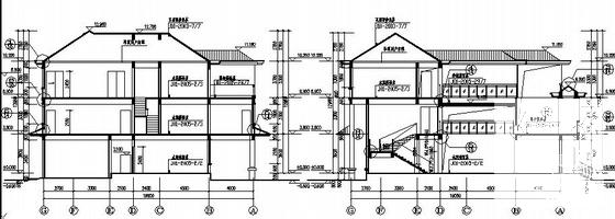常熟市框架结构3层独栋别墅建筑施工CAD图纸 - 1