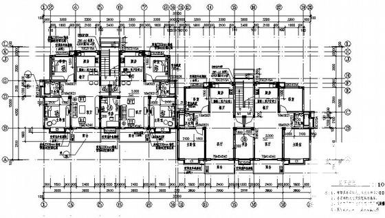 比较精美的8层住宅楼建筑CAD施工图纸 - 1