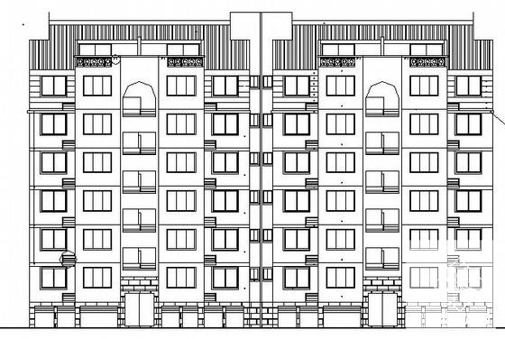比较精美的8层住宅楼建筑CAD施工图纸 - 4