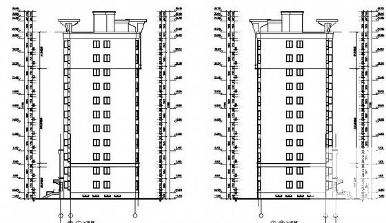 银座花园小区二期工程11层住宅楼建筑施工CAD图纸 - 1