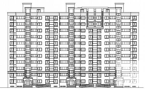 银座花园小区二期工程11层住宅楼建筑施工CAD图纸 - 2