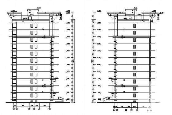小区11层八号楼建筑方案设计CAD图纸 - 1