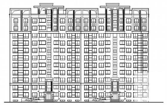 小区11层八号楼建筑方案设计CAD图纸 - 3