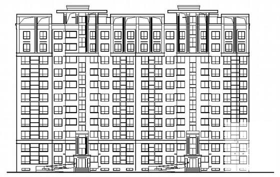 小区11层八号楼建筑方案设计CAD图纸 - 3