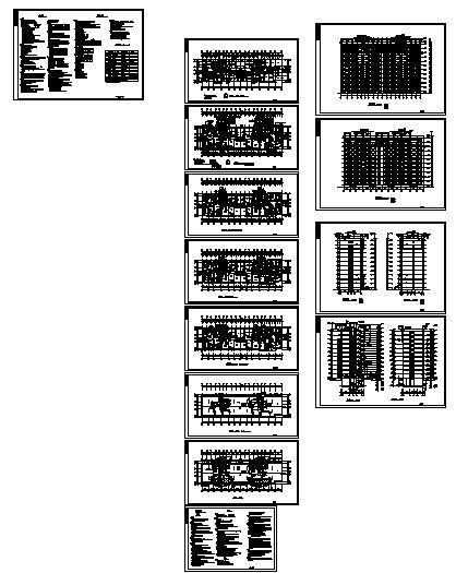 小区11层八号楼建筑方案设计CAD图纸 - 4