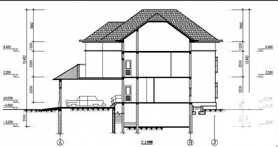 3层别墅建筑结构CAD施工图纸 - 4