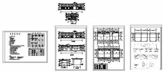 2层私人别墅建筑CAD图纸 - 1