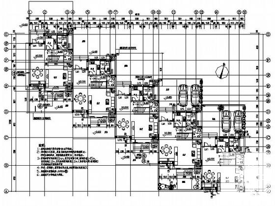 中式风格4层联体别墅建筑施工CAD图纸（效果图纸） - 4