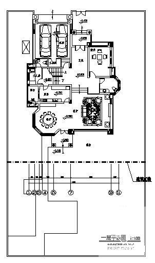 3层别墅建筑CAD施工图纸 - dwg下载 - 知石网