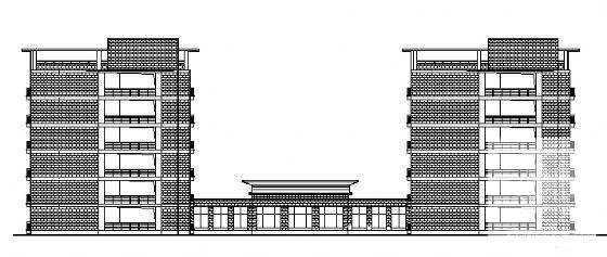 中学新建校区6层宿舍楼建筑结构水电CAD施工图纸 - 2