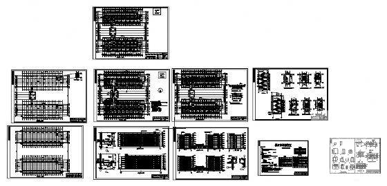 中学新建校区6层宿舍楼建筑结构水电CAD施工图纸 - 3