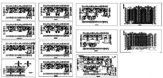 12层住宅楼建筑设计方案设计CAD图纸 - 1