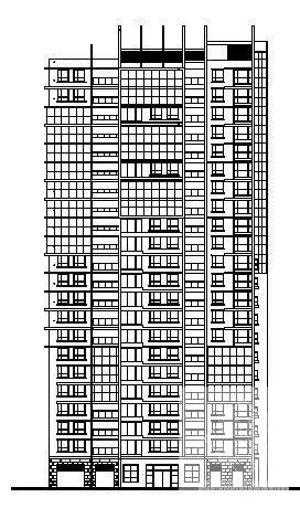 22层住宅楼建筑方案设计CAD图纸 - 2