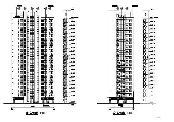 22层住宅楼建筑方案设计CAD图纸 - 4