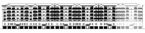 小区临街5层住宅楼建筑施工CAD图纸（9274平方米） - 1