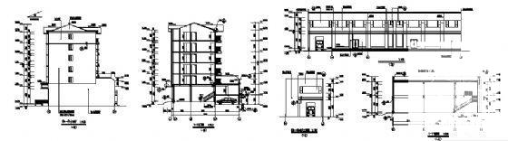 小区临街5层住宅楼建筑施工CAD图纸（9274平方米） - 4
